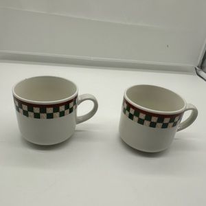 Set of 2 Citation Country Inn Collection Betty Crocker Coffee Cups Mugs Flat
